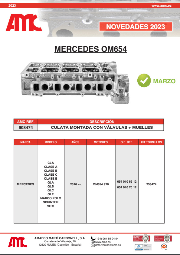 MERCEDES OM654